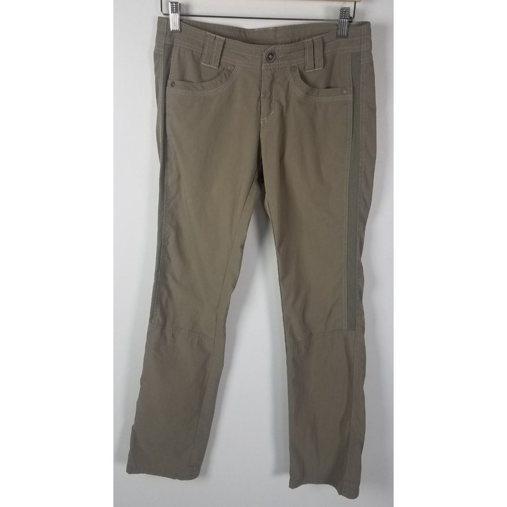 Kuhl Women's Sz. 4 Khaki Drawstring Waist 5 Pocket Hiking Pants
